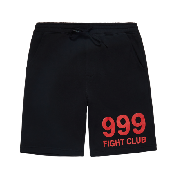 999 Club Juice Wrld Fight Shorts Black